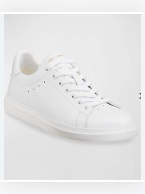 Tory burch White Leather Low-Top Sneakers